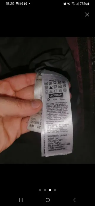 Plumífero Decathlon Granate Talla M