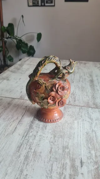 Botijo Mayólica Lagarto Vintage