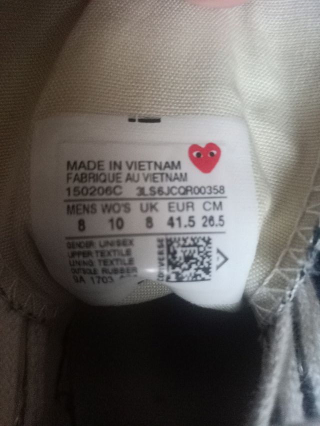 Converse x CDG Play Chuck Taylor All Star