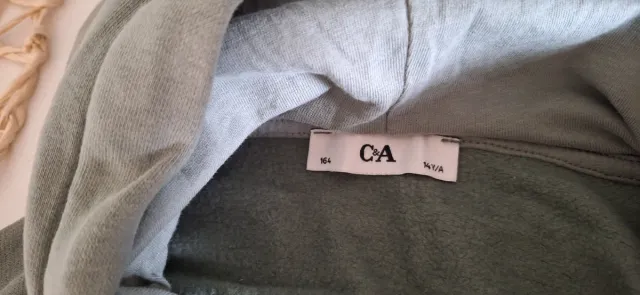 Sudadera verde oliva niña 13-14 años