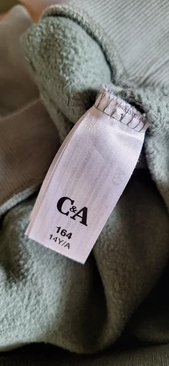 Sudadera verde oliva niña 13-14 años