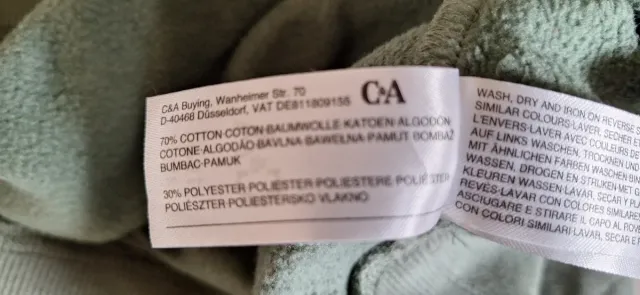 Sudadera verde oliva niña 13-14 años