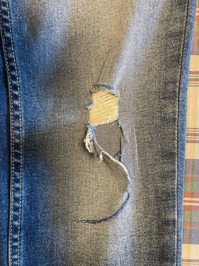 Vaqueros pitillo azules