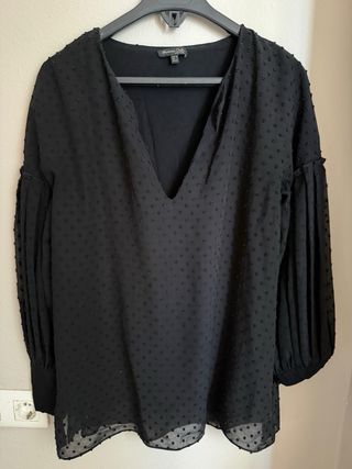 Blusa Massimo Dutti negra M