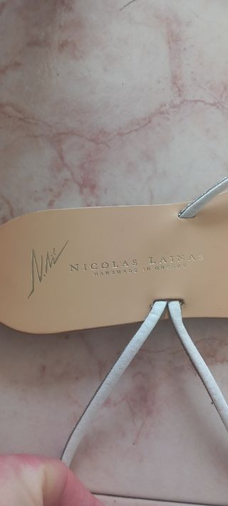 Sandalias NICOLAS LAINAS Beige/Plata
