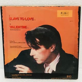 Bryan Ferry Slave to Love / Valentine 7" 45 RPM