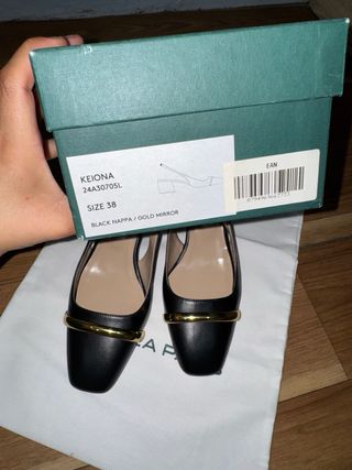 Tacones Chelsea Paris Talla 38 Negros