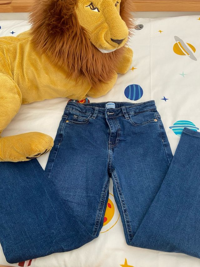 Vaqueros niña Mayoral azul