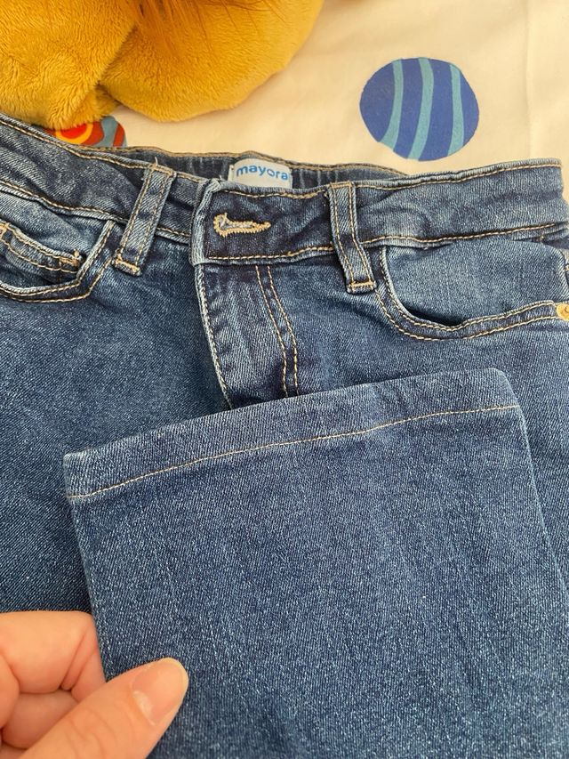 Vaqueros niña Mayoral azul