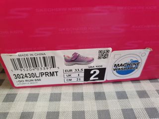 Zapatillas Skechers, niña, talla 33,5.