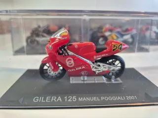 Miniatura Moto Gilera 125 Manuel Poggi
