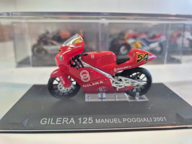 Miniatura Moto Gilera 125 Manuel Poggi