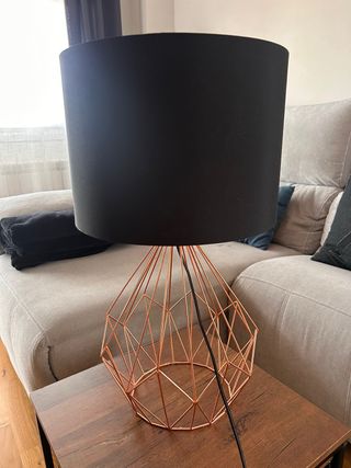 Lámpara Diseño Metálico Dorado