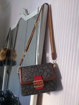 Bolso Tous Marrón y Rojo