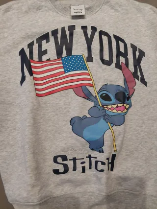 Sudadera Bershka Stitch Nueva York Talla 10-12