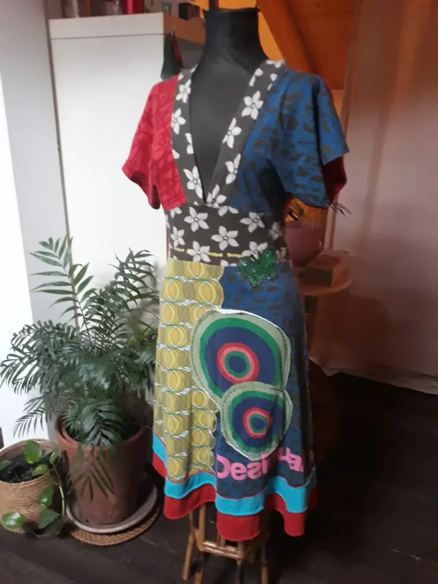 Vestido Desigual Multicolor