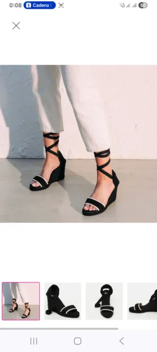 Alpargatas Castañer negras y beige talla 40