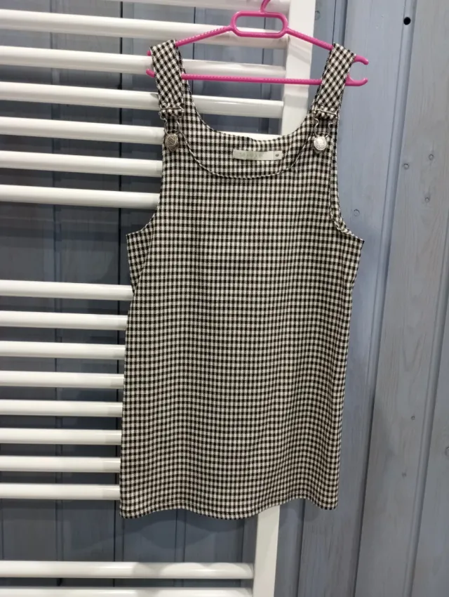 Vestido cuadros niña T. 2-3-4-5-6 años