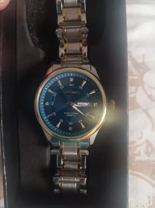 Reloj unisex PEDIMA Global Fashion Quartz Azul Dor