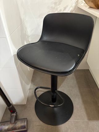 2 Taburetes de cocina negro