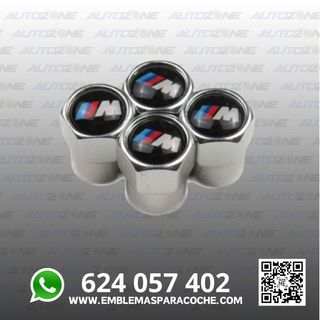 Tapones BMW M grises para válvula de rueda