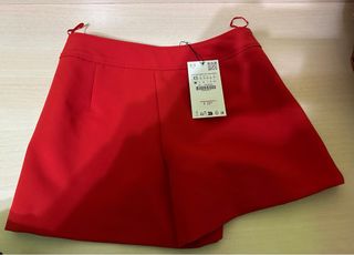 Falda pantalón Zara roja Talla XS
