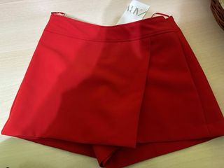 Falda pantalón Zara roja Talla XS