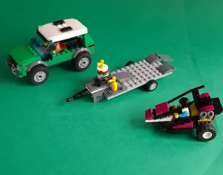 LEGO CITY 60268. COCHE, REMOLQUE Y BUGGY