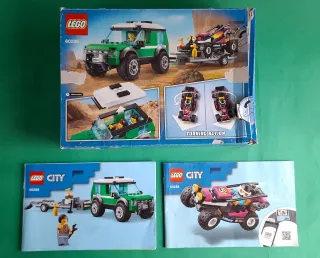 LEGO CITY 60268. COCHE, REMOLQUE Y BUGGY