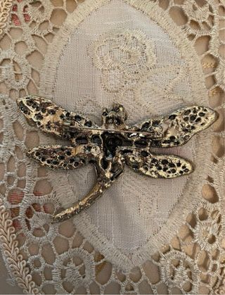 Spilla vintage libellula multicolor