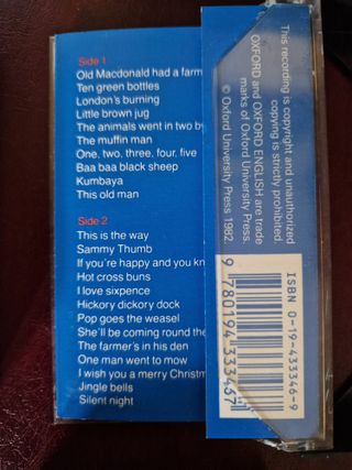 Tres casetes infantiles en inglés