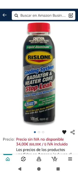 Tapafugas Radiador RISLONE. el mejor!