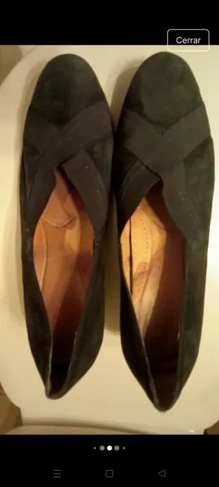 Zapatos Stonefly n°40 piel como nuevos tacon cuña