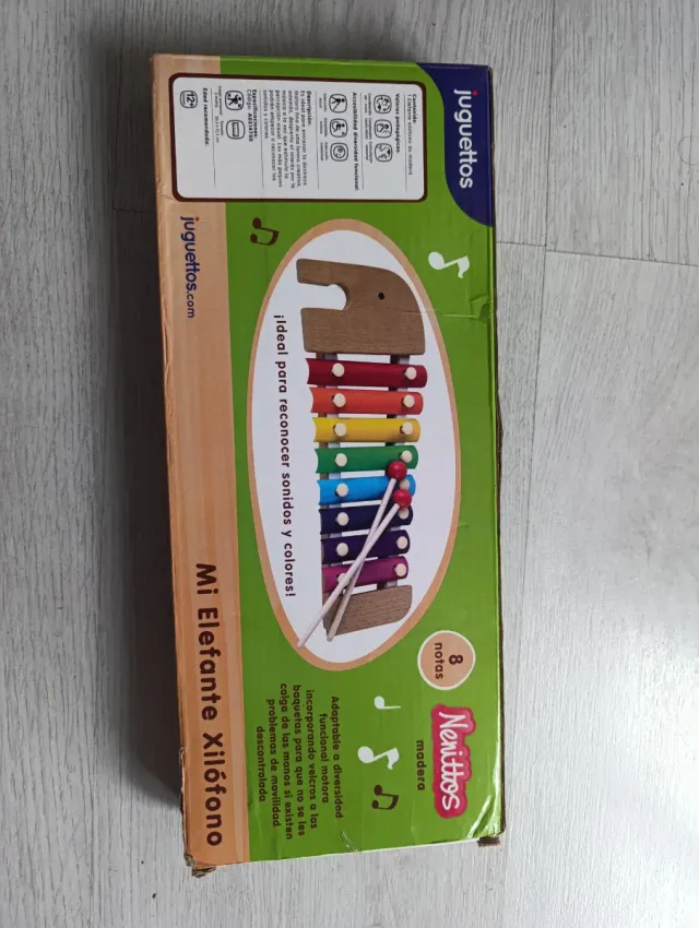 Xilófono Elefante Nenittos Madera 8 Notas