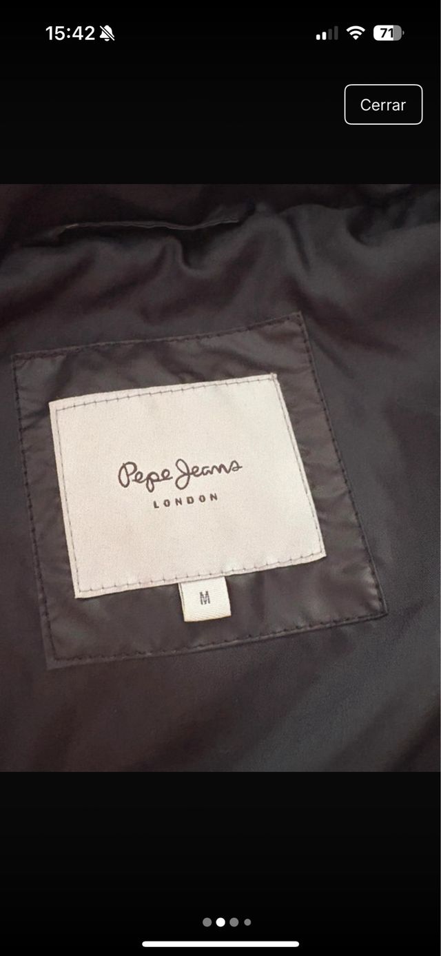 Chaqueta Pepe Jeans Negra Mujer Talla M