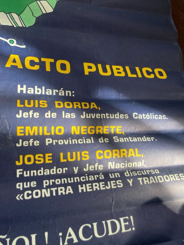 Cartel Vintage Movimiento Católico Español