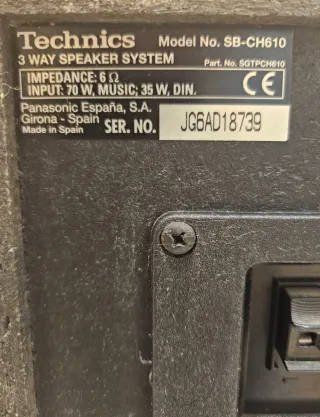 Altavoces Technics Negros.