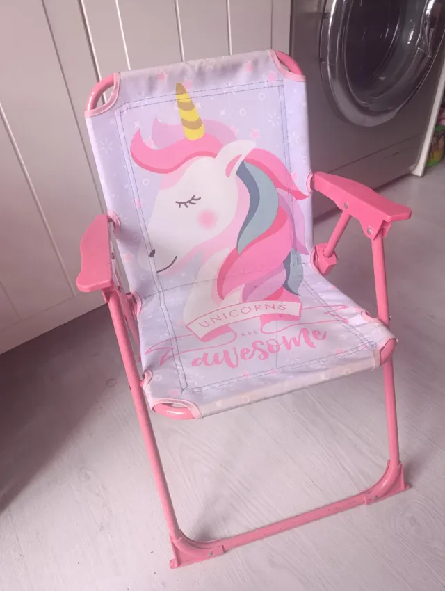 Silla Unicornio Plegable Niños Playa