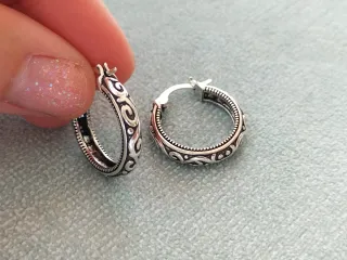 Pendientes aro plata de ley