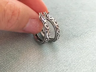 Pendientes aro plata de ley