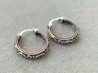 Pendientes aro plata de ley