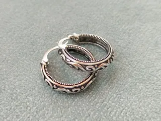 Pendientes aro plata de ley