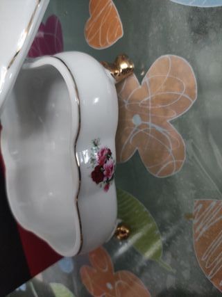 Astucci per gioielli in porcellana con fiori