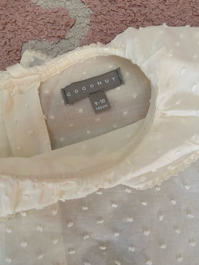 Camisa niña cuello baberola