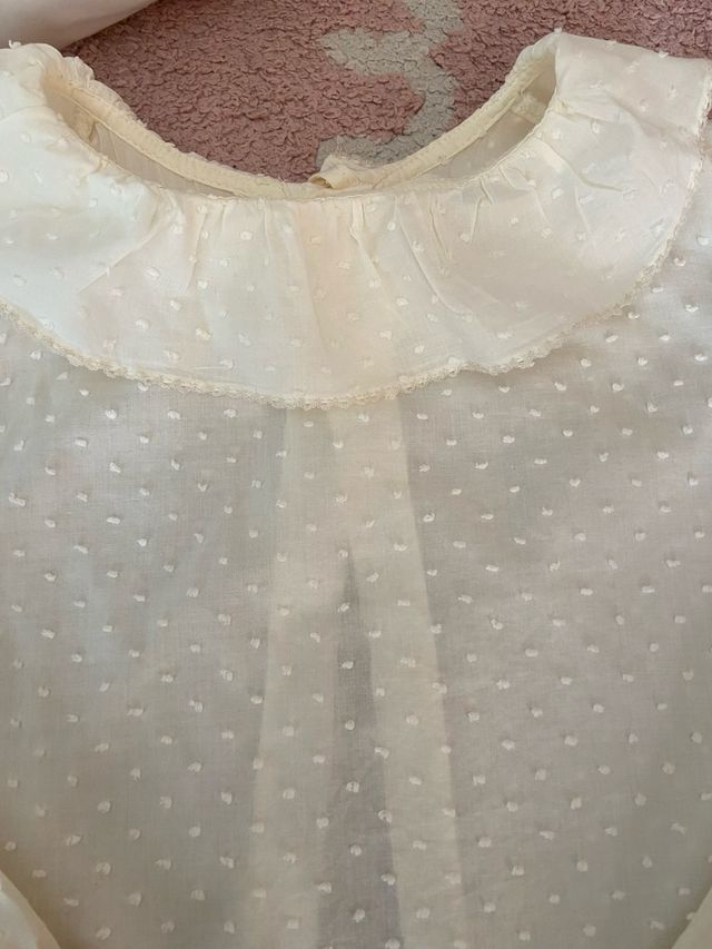 Camisa niña cuello baberola