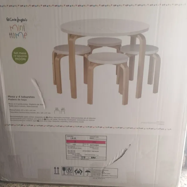 Mesa y 4 Taburetes El Corte Inglés Mini Home