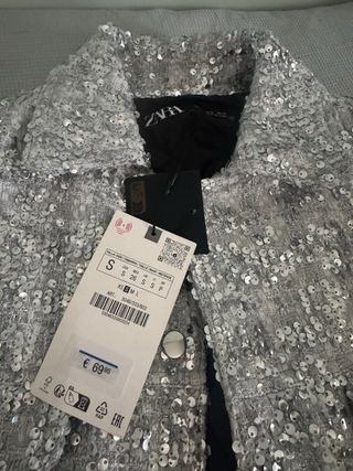 Conjunto Zara lentejuelas talla S
