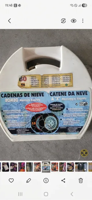 Cadenas para nieve Rombo 80