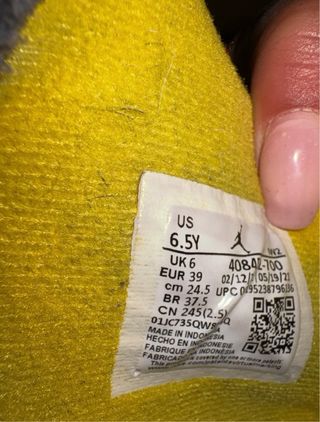 Scarpe Jordan 4 Gialle