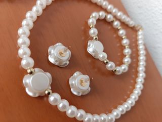 Set di gioielli Flower Pearl